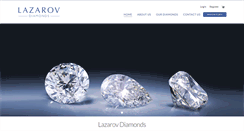 Desktop Screenshot of lazarovdiamonds.com