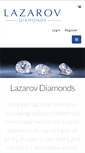 Mobile Screenshot of lazarovdiamonds.com